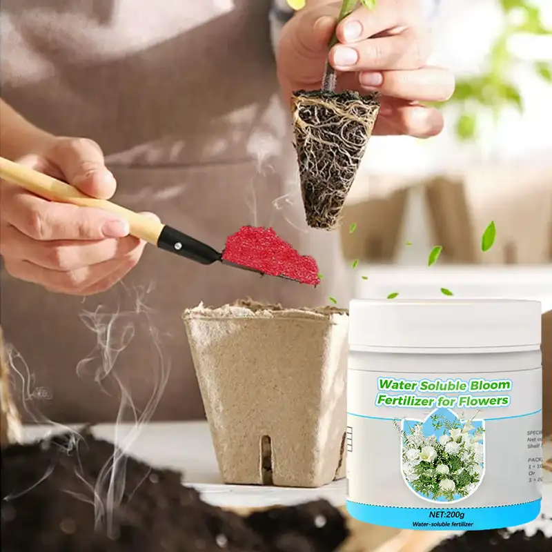 10g/200g Water Soluble Bloom Fertilizer For Flowers Plant Nutrient Powder Rapid Rooting Powder Water Soluble Strong Rooting Grow organic fertilizer,plant fertilizing concentrate,plant root stimulator