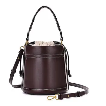 Borsa a secchiello da donna alla moda europea e americana, borsa tote da viaggio, borsa a cuscino, borsa a mano da bowling, borsa a tracolla singola da donna