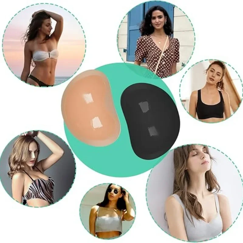 Push Up Bra Cups Pads Women Soft Chest Pad Underwear Adhesive Liners Silicone Breast Enhancers Lingerie Invisible Nipple Cover