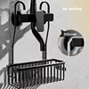 No Drilling Removable Shelf Aluminum Bath Basket Perforation-free Shampoo Rack for Bathroom Shelves For Shower Organizer Storage 6