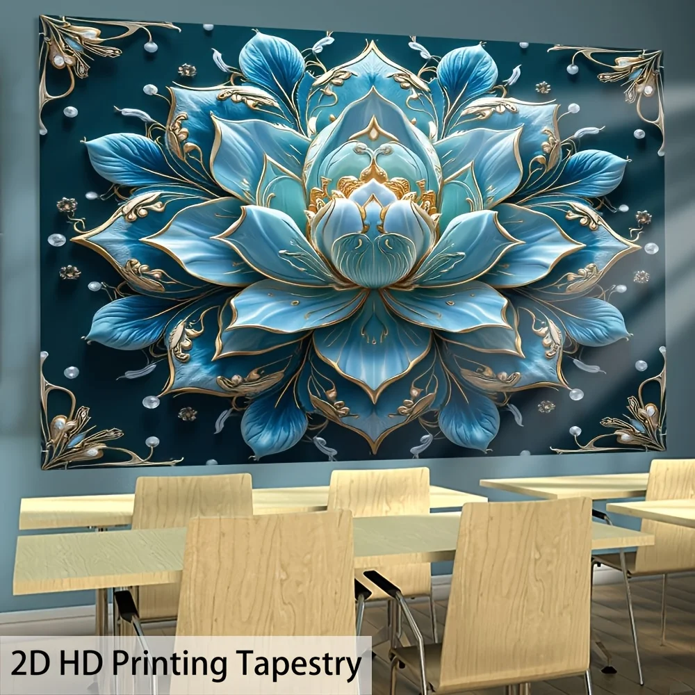Lotus Flower Bohemian Tapestry 1