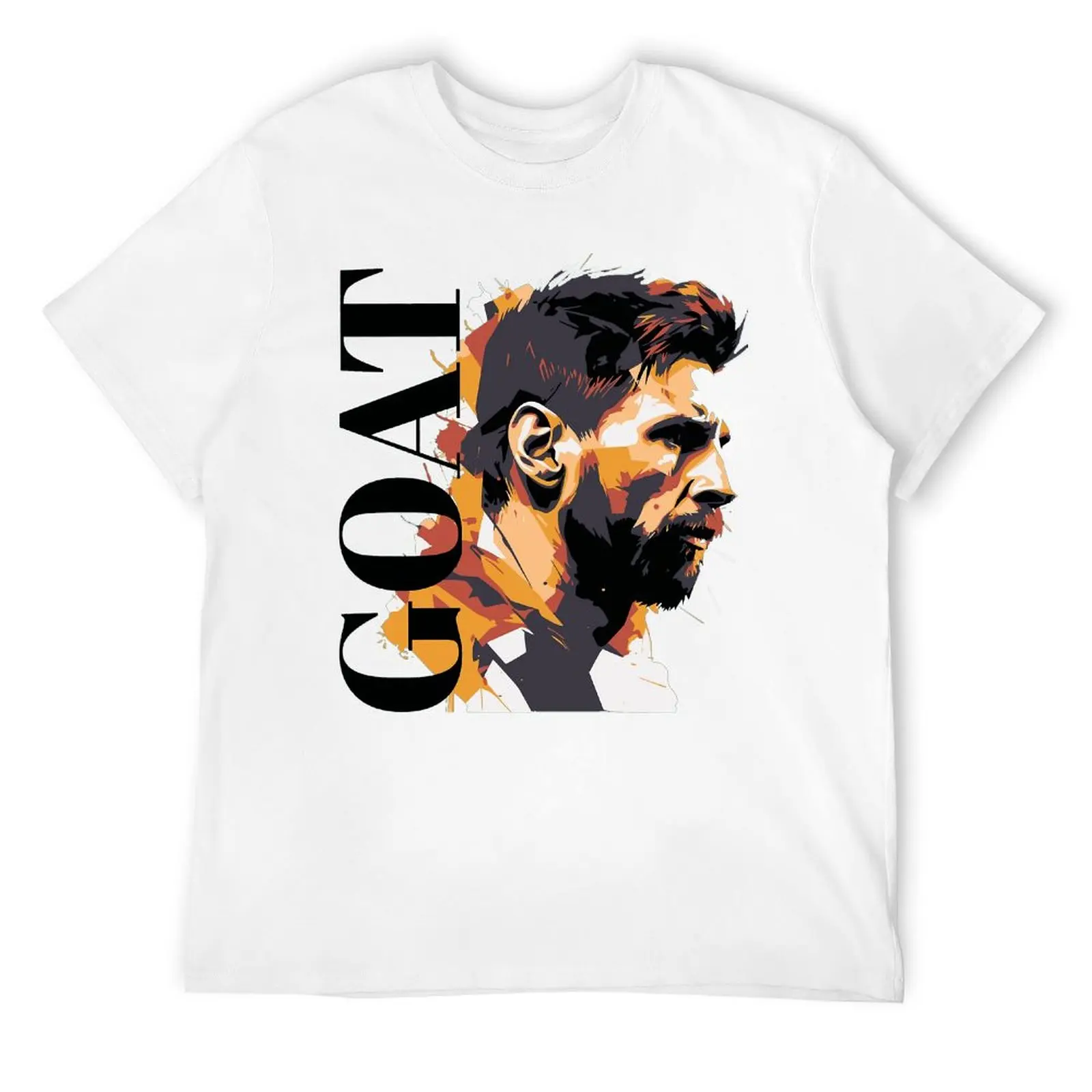 Celebration Gost And Andres E Messi E Argentina No.10 Capra Caricatura 29 T-Shirt Girocollo Sport Umorismo Graphic Tees Graphi