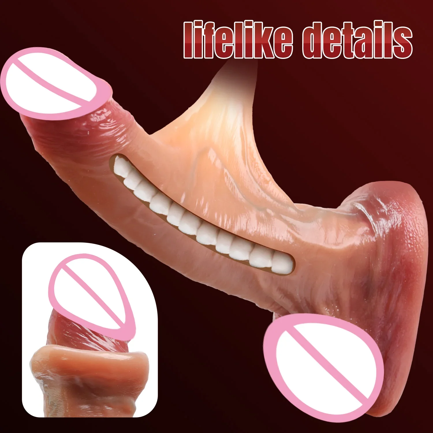 Formfähiger realistischer Dildo, Analplug, Sexspielzeug für Erwachsene, für Frauen, Masturbation, riesige Dildos, Hautschiebe, Penis, Dick, Penetration, Anal 1