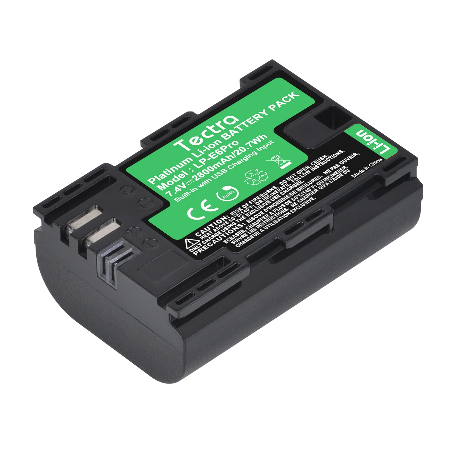 2800mAh LP-E6 LPE6 LP-E6N Camera Battery for Canon 5D Mark II III IV 5DS R EOS 6D 70D 80D 