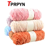 TPRPYN 1PC 100g 110M Chenille Yarn For Knitting Velvet Texturized Knitted Crochet Yarn Soft Warm Line Threads To Knit Needlework 1