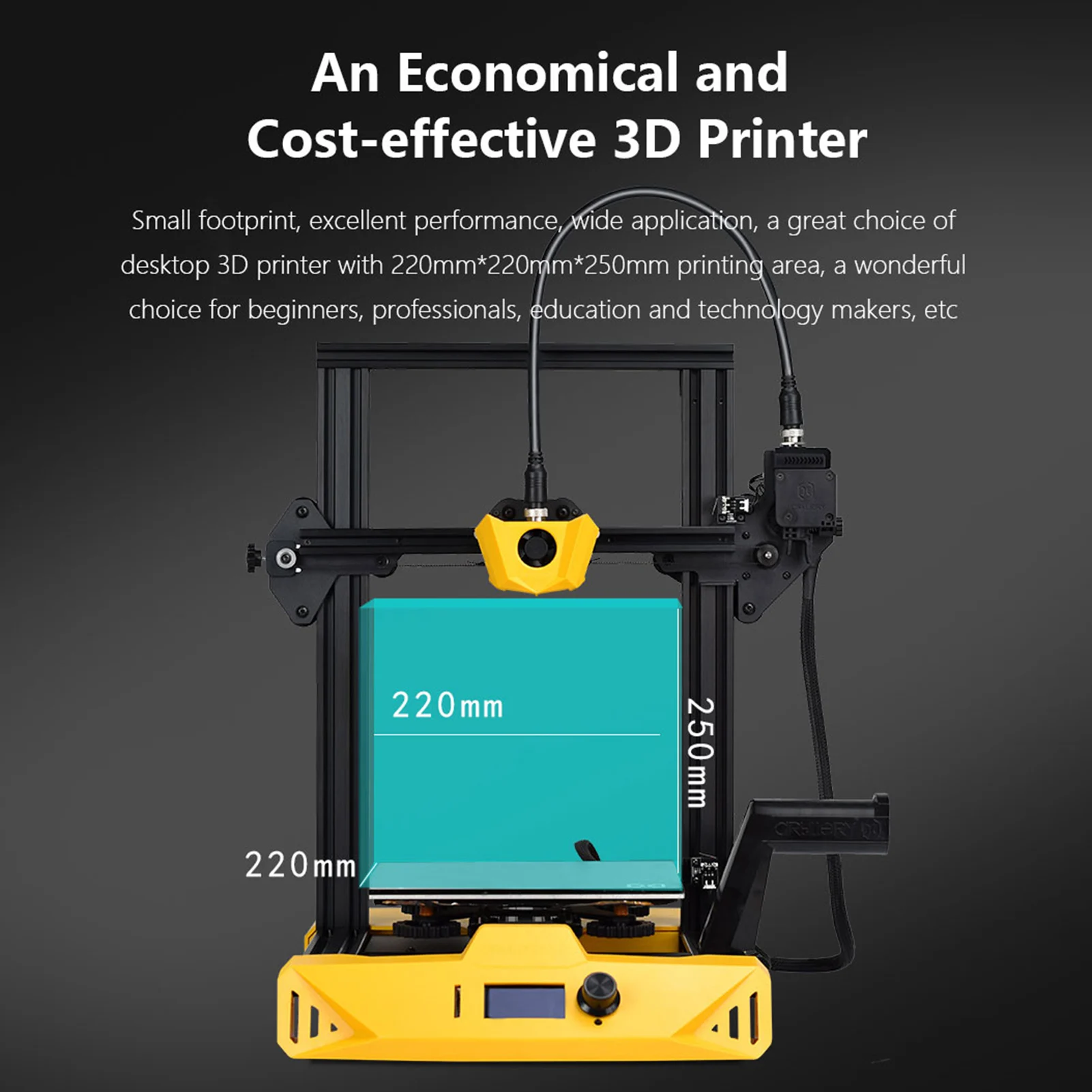 Artillery Hornet High Precision 3D Printer 95% Pre-Assembled 220x220x250mm Build Volume Silent Printing Remote Drive Extruder 3dprinter