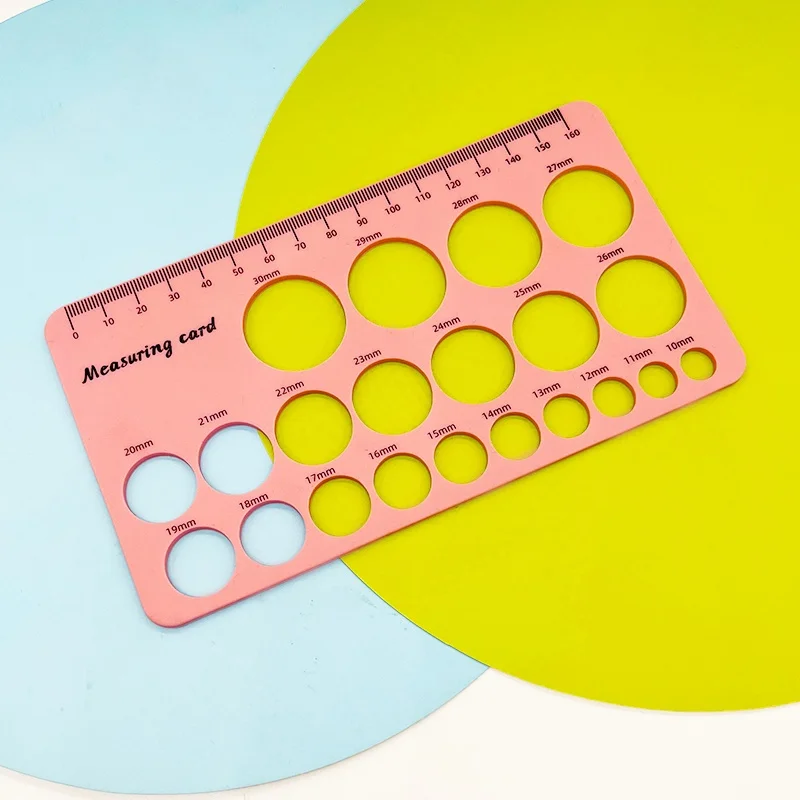 Pacifier Measuring Ruler Non-stick 18x10cm Measuring Tools Nipple Diameter Card Sizing Tool Silicone Odorless nipple shields