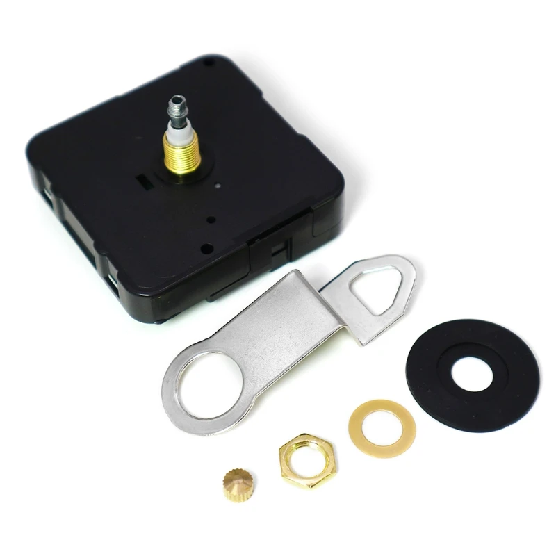 1 Set Silent Quartz Clock Movement 2 Pairs Long Axis and Short Axis Clock Mechanism with Manual Power Wall Clock Mechani 2