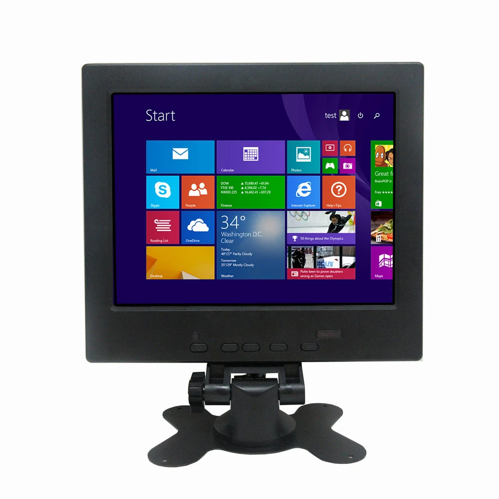 In Stock]Eyoyo 8 Inch IPS 4:3 Portable Small LCD Monitor 1024x768 Resolution Support HDMI VGA Bnc Av Ypbpr Input For Pc Tv Cctv Security Screensupport 5v Input I3635470852
