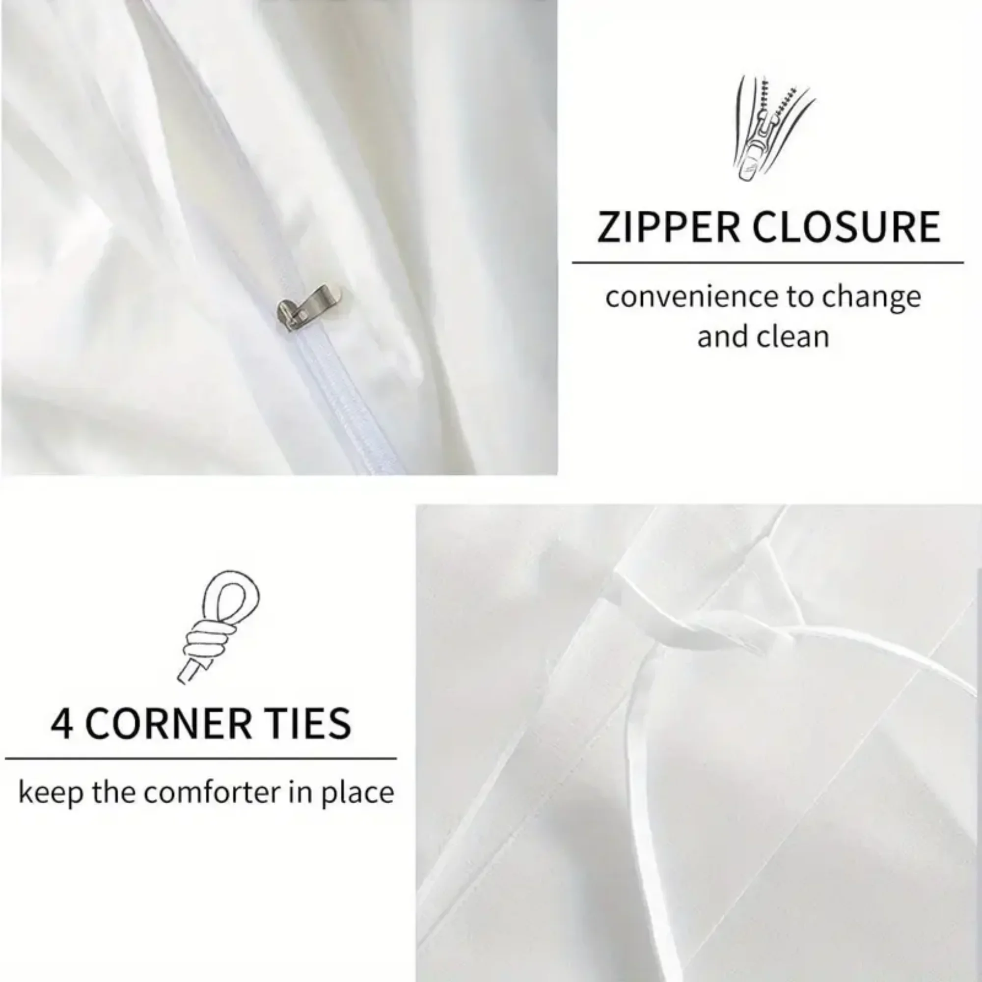 Red Plaid style Digital Printed Duvet Set - Polyester - Bedroom Decor -1 bed cover +2 pillowcases (no pillow core)