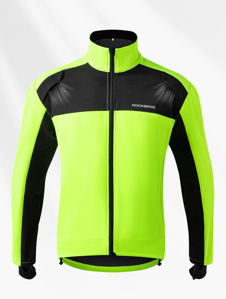 ROCKBROS Herbst Winter Radfahren Kleidung Sets Dicke Thermische Winddicht Jersey Outdoor Sport Jacke Hose Fleece Anzug Sportswear – Detail 8