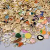 10-100pcs Random Mixed Enamel Oil Dripping Alloy Cute Kawaii Charms Pendant Accessories DIY Jewelry Making Findings for Necklace 4