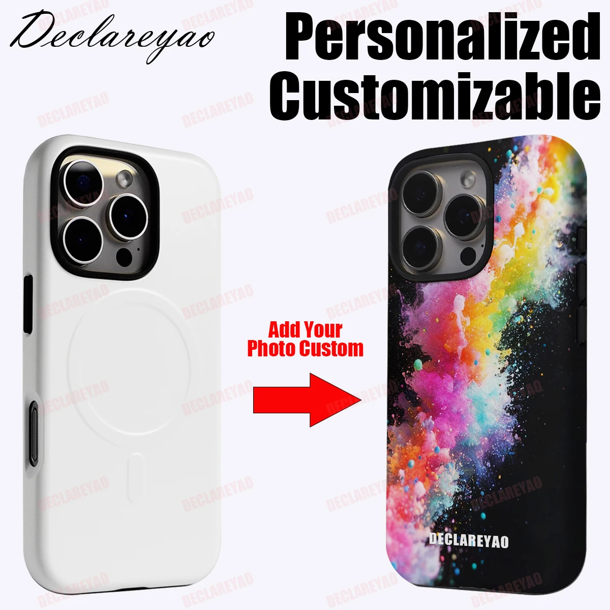 Personalized Customizable DIY Photos Coque For iPhone 16 Pro Max 15 14 Plus 13 12 Mini 16e 11 X Xs XR SE 2020 2022 Cases Covers 1
