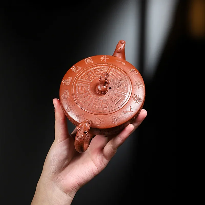 300ml Authentic Yixing Purple Clay Tea Pot Handmade Filter Tea Infuser Chinese Zisha Tea Accessories High Grade Beauty Teapot