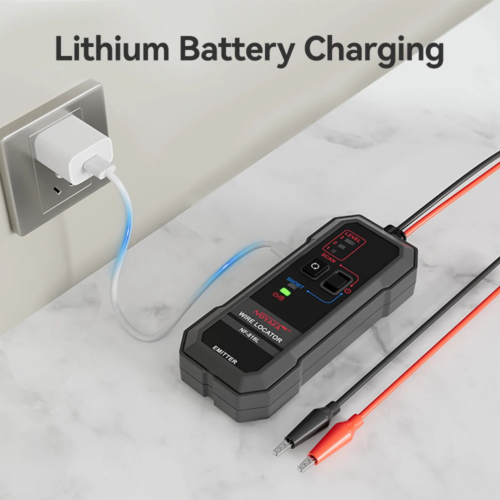 Noyafa Underground Cable Locator NF-818L Anti-Interference Cable Tester Visual Fault Cable Tracker Professional Wire Tracer 4