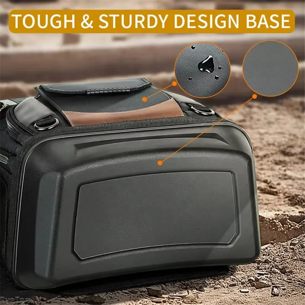 WINHUNT 2025 New Heavy Duty Tool Bag Thickened Tool Backpack with Plastic Bottom for Organizer Electrician Man Gift 5