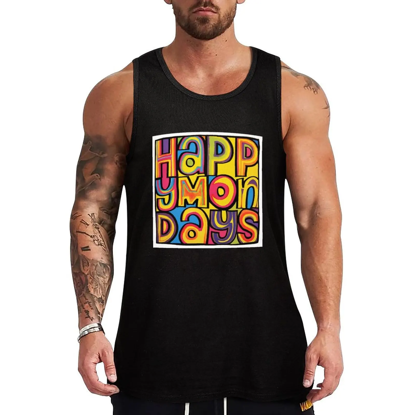 

Happy Mondays Tank Top t-shirts for men t-shirt Men's gym accessories man