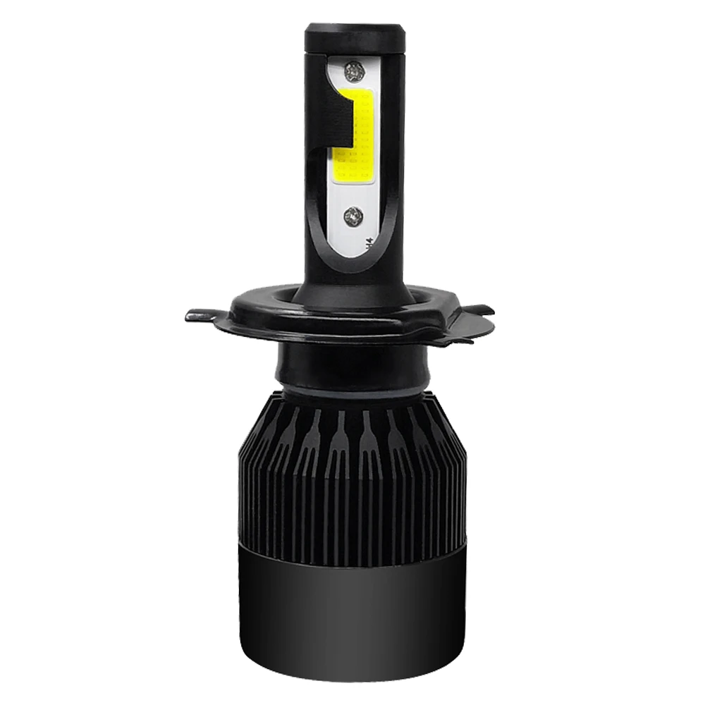 Автомобильная лампа для передних фар H7 H4, лампы для передних фар H1 H11 H3 H27 880 9005 9006 9007 72 Вт 6500 лм K 12 В, автомобильная мини-лампа для передних фар, противотуманная лампа COB
