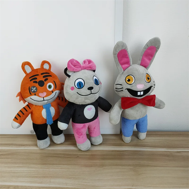 SEBNEEI,27-32cm Horror Game Mr. Hopp's Playhouse 2 Plush Toys Cartoon  Plushie Figure Rabbit Mr Hopp Soft Toy Kids Birthday Gifts 