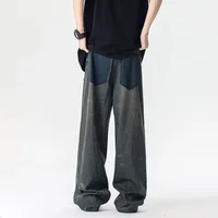 Jean Baggy Déchiré à Jambes Larges pour Homme, Pantalon en Denim, Style Rétro Américain, Décontracté, Y2K, High Street Fashion, Collection Printemps 2025 6