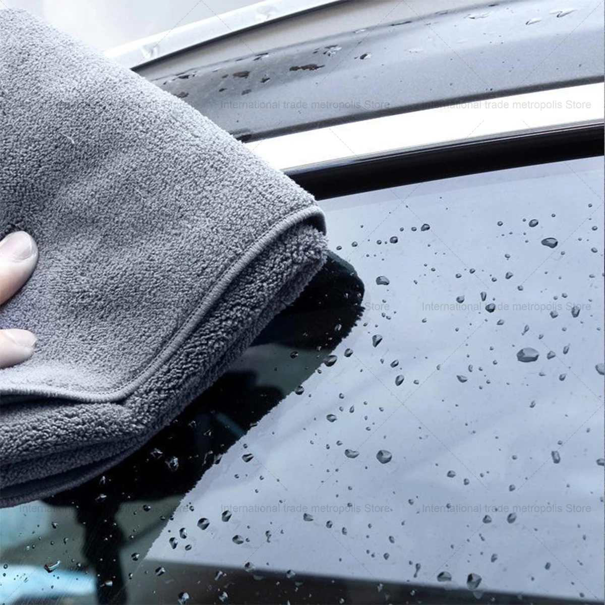 Microfiber Car Wash Towel Cleaning Drying Cloth Hemming Car Care Cloth For Audi A3 A4 A5 A6 A7 A8 Q3 Q5 Q7 Q8 TT 30x20cm