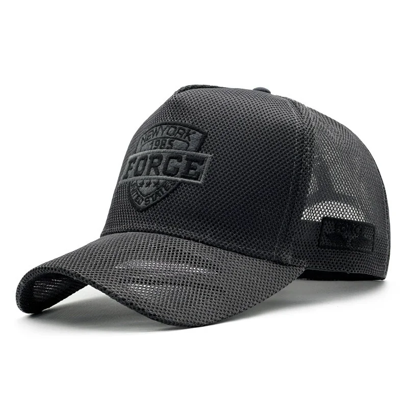 Men's Mesh Baseball Cap Summer Breathable Sports Dad Hat Outdoor Adjustable Casual Trucker Cap 6