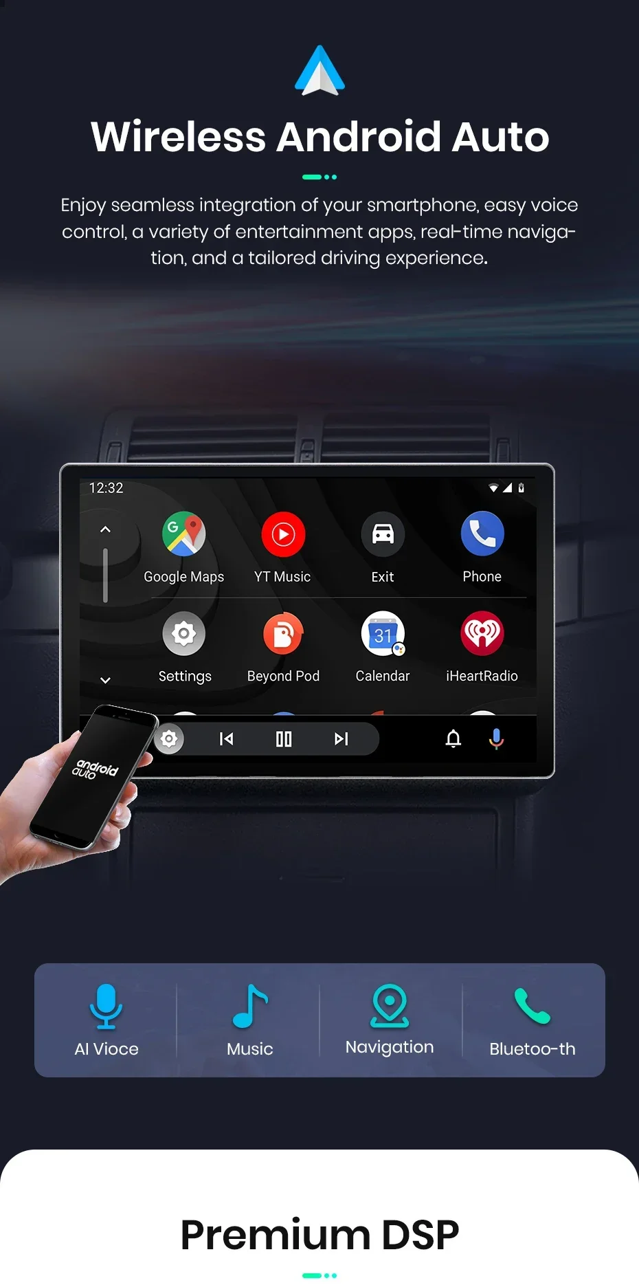 2K QLED Bildschirm Auto Radio Für Mazda 5 2005-2010 Drahtlose CarPlay Android Auto Multimedia autoradio – Detail 11