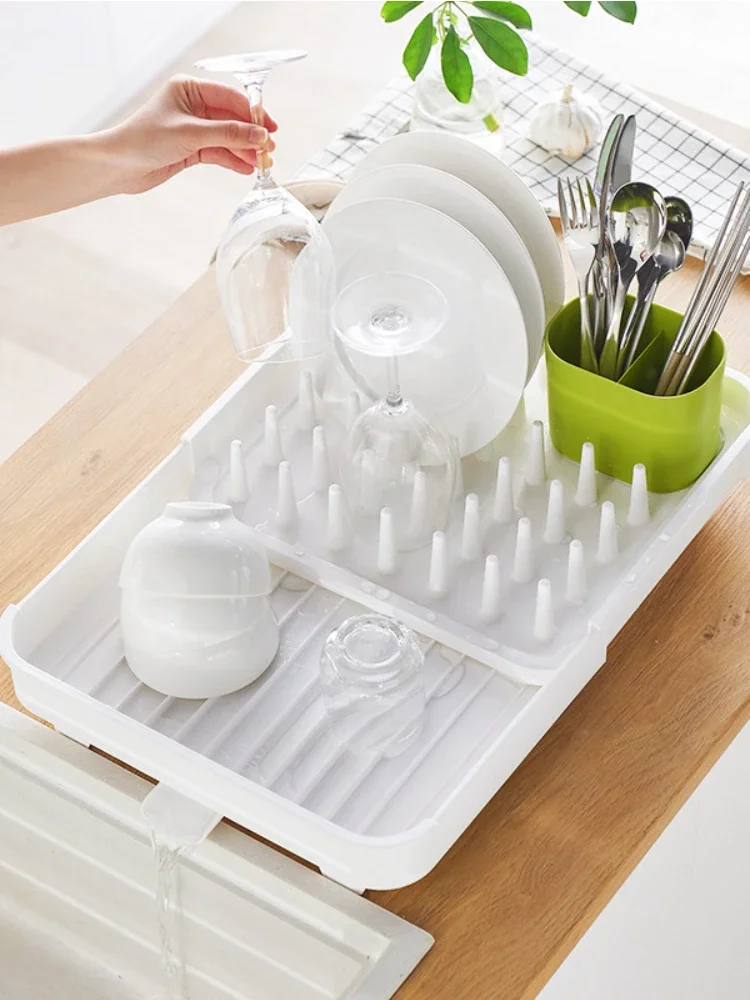 Dual Purpose Japanese Style Retractable Shelf: Wet and Dry