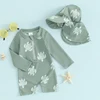 Tregren Toddler Boys Rash Guard Swimsuit Long Sleeve Turtle/Dinosaur Print Infant Bathing Suit Swimwear with Swim Caps Beachwear 4