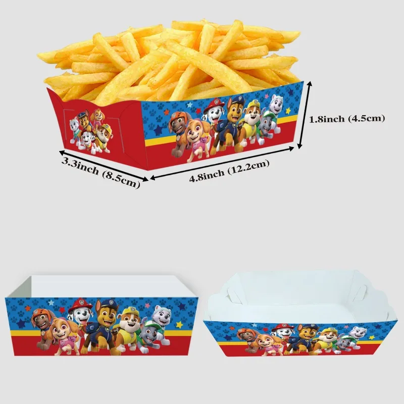 24Pcs Paw Patrol Party Snack Boxes Set, Disposable French Fries, Candy, Popcorn, and Sn... - SKU PSBS1601 - UGI Packaging