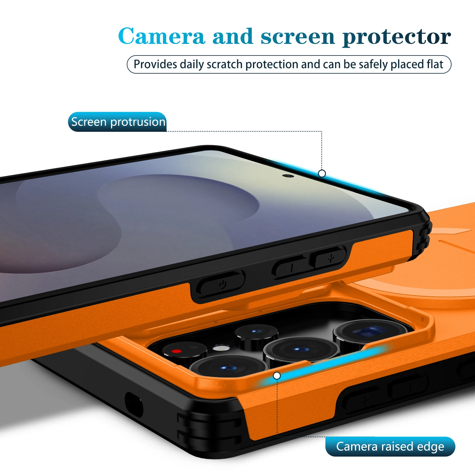 Luxury Magnetic Phone Case with Slide Camera Protection and Armor Cover