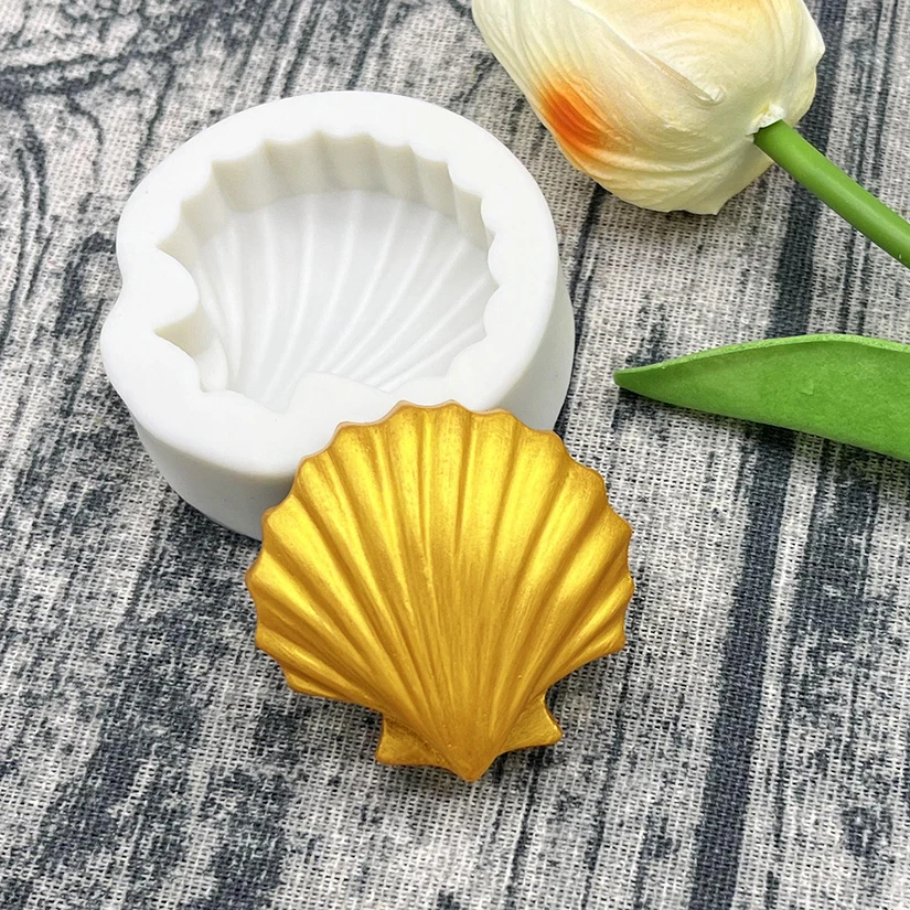 Muschel Silikon Sugar craft Form Schokolade Cupcake Backen Fondant Kuchen Dekorations werkzeuge – Detail 4