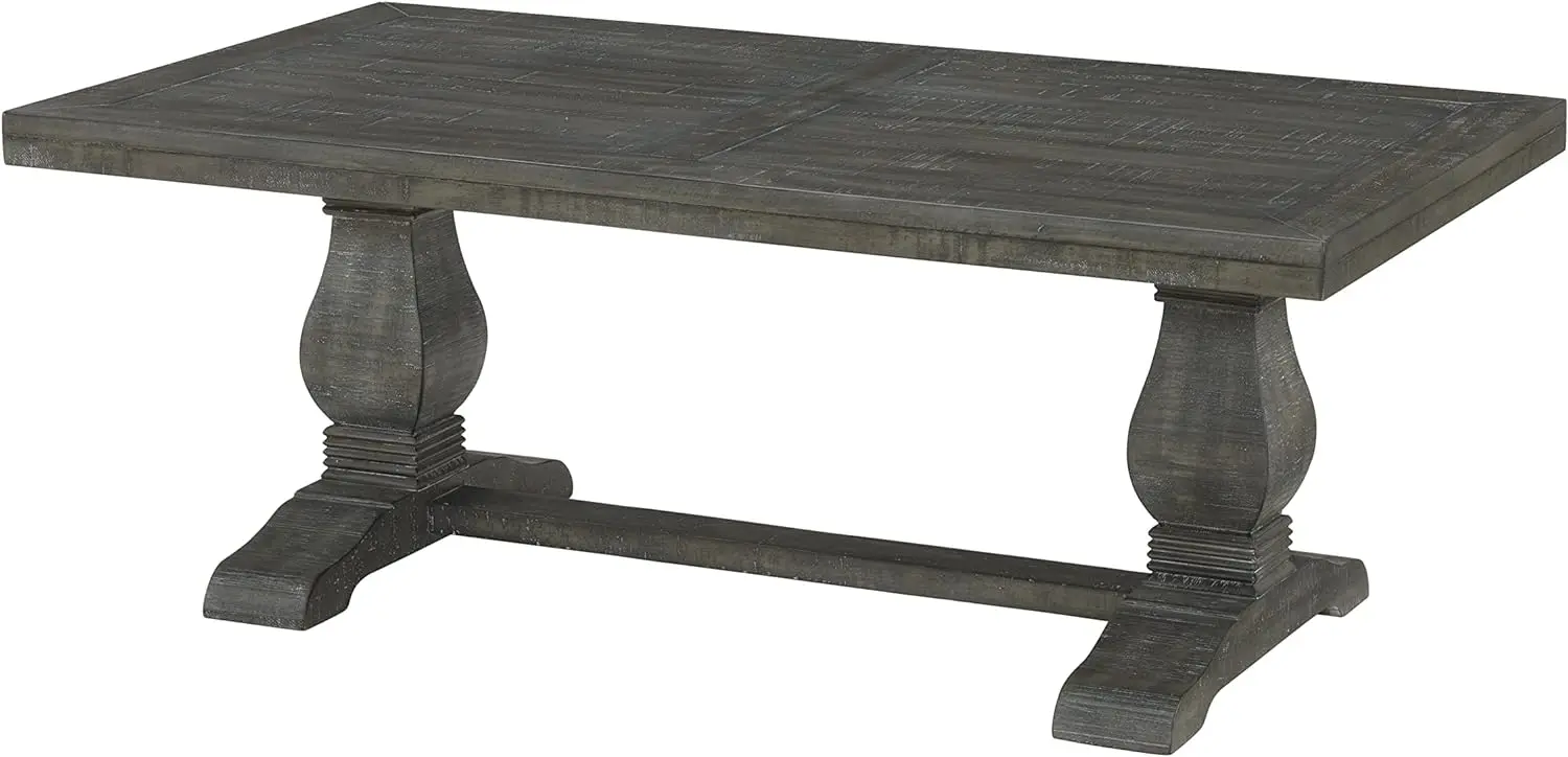 

Reclaimed Gray Coffee Table, 28"D x 50"W x 19"H, Rectangle Center Table Cocktail Table