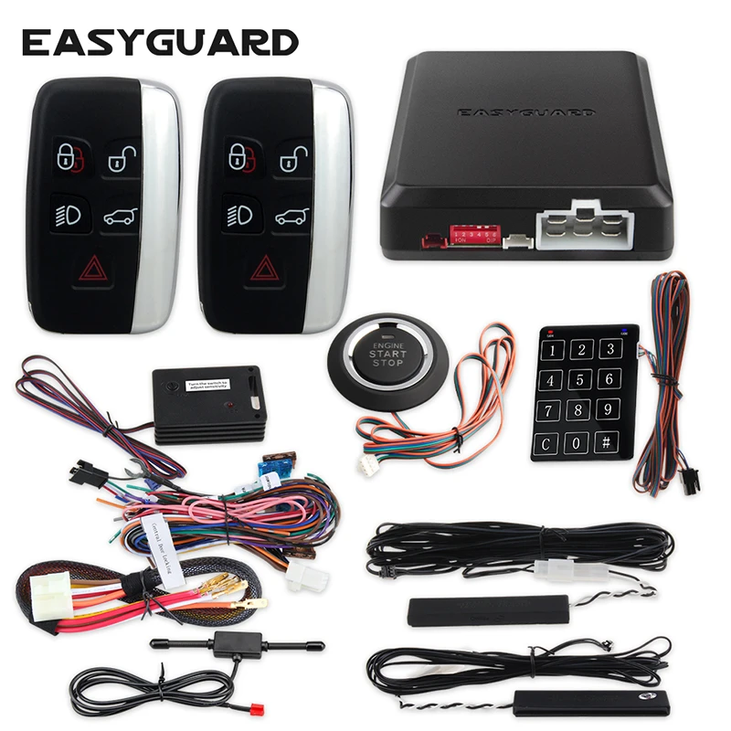 Easyguard Pke Passive Keyless Entry Car Alarm Shock Sensor Warning