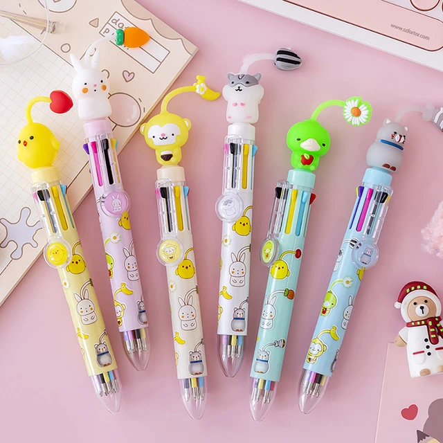 Kawaii Writing Pens, Multicolored Pen, Ballpoint Pen