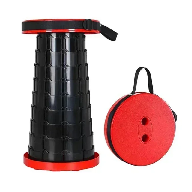 Outdoor Travel Portable Adjustable Retractable Stool Beach Leisure Folding Chair Camping Fishing Stool SketchingTelescopic Stool