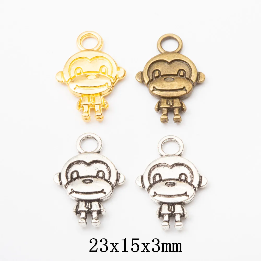 

40 шт. товары для рукоделия в виде обезьяны Подвески для рукоделия фурнитура для изготовления ювелирных изделий Аксессуары 660