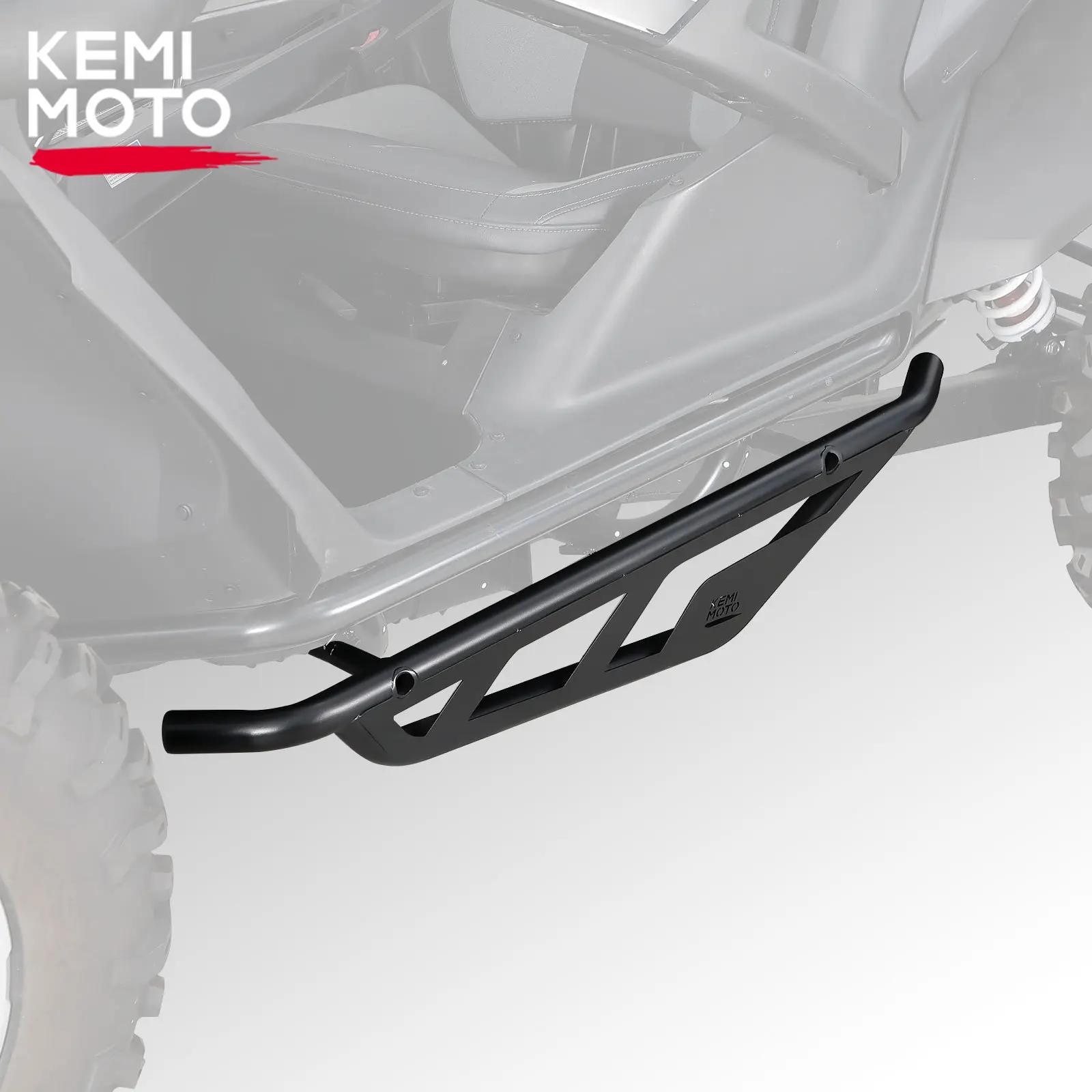 KEMIMOTO UTV Black Heavy Duty Nerf Bars Rock Sliders For CFMOTO ZForce