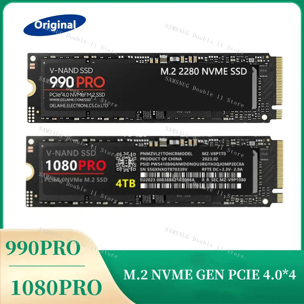 

New 990PRO 1080PRO 8TB 4TB 2TB 1TB Original Brand SSD M2 2280 PCIe 4.0 NVME Solid State Hard Disk for Game Console/laptop/PC/PS5