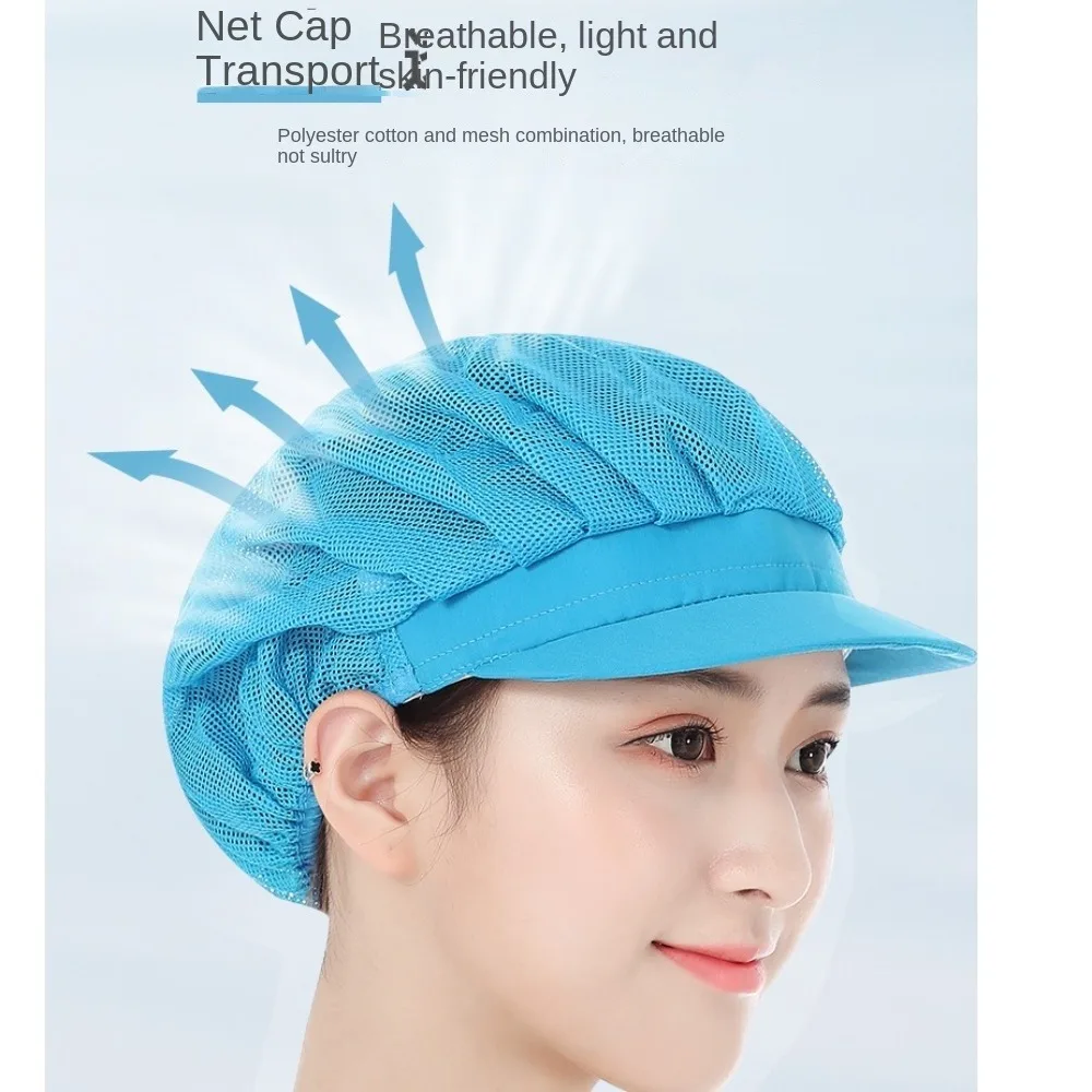 Hygienic Design Chef Hat Oil-Resistant Dustproof Feature Cooking Cap Smoke-Proof Hairfall Prevention Kitchen Work Hat