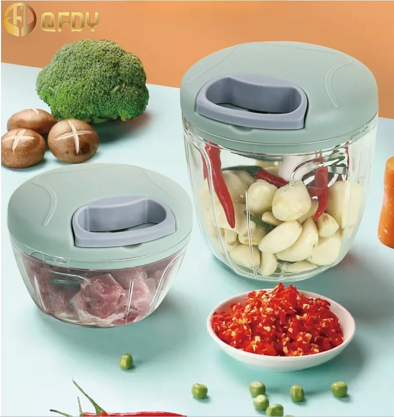 Garlic Chopper Manual Garlic Press Multi-function Garlics Grinding Chopper Food Vegetables Cutter Meat Grinders Kitchen Gadgets