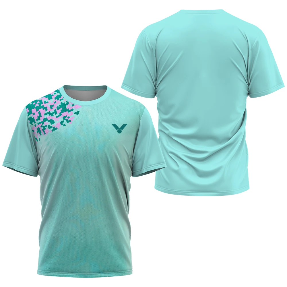 Men's T-shirt Table Tennis And Badminton Training Suit Summer Daily Sports Shirt Large Breathable Short Sleeve Top