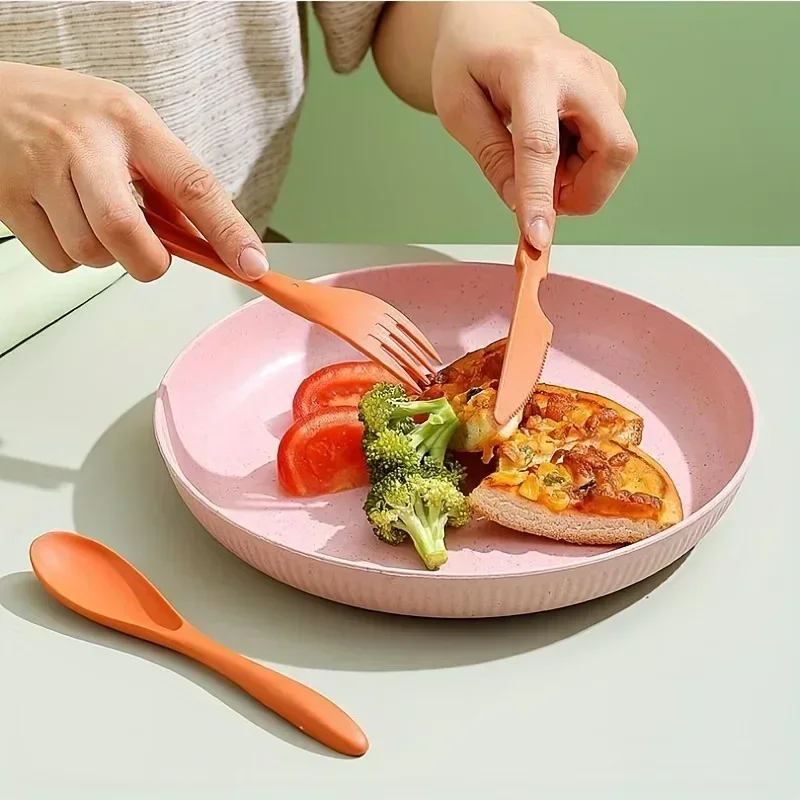 3In1 Portable Cutlery Set Reusable Home Travel Utensil Set Fork Spoon Knife Box Dinnerware Picnic Camping Tableware