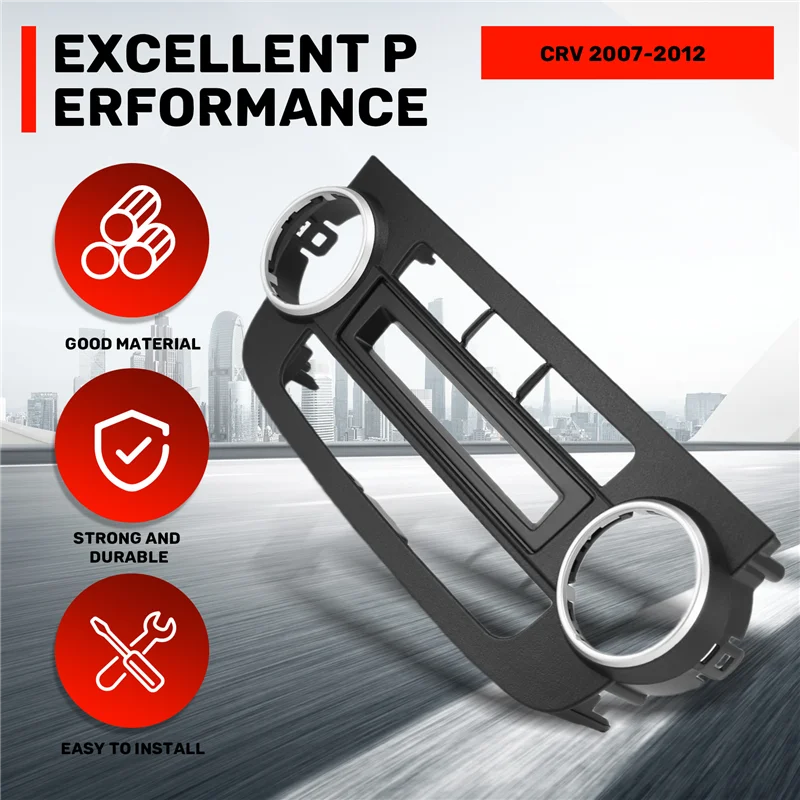 혼다 CRV CR-V 2007-2012 대시 키트 설치용 자동차 페시아 A/C 에어컨 패널 페시아 콘솔 베젤 어댑터 플레이트-A65M
