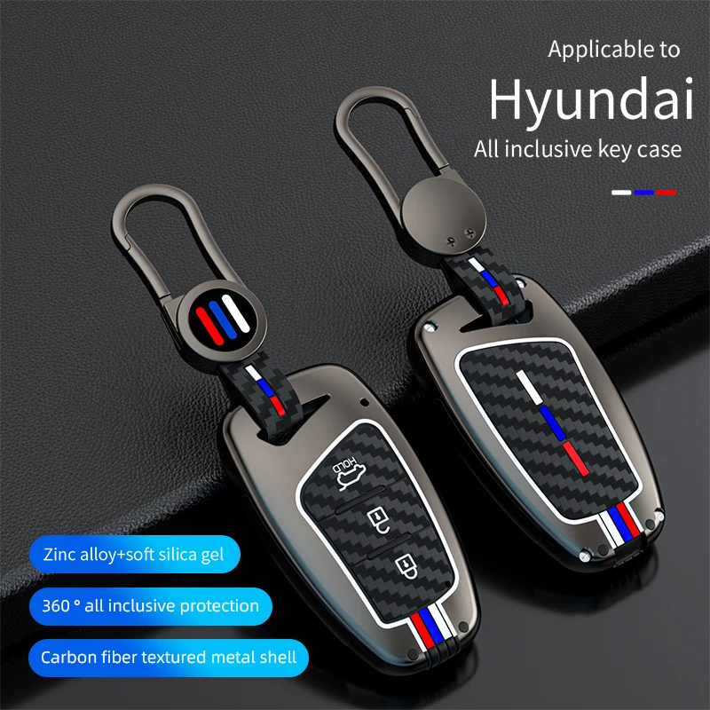 Car-Key-Case-Holder-Fob-CoverFor-Hyundai-Santa-Fe-3DM-Grand-SantaFe ...
