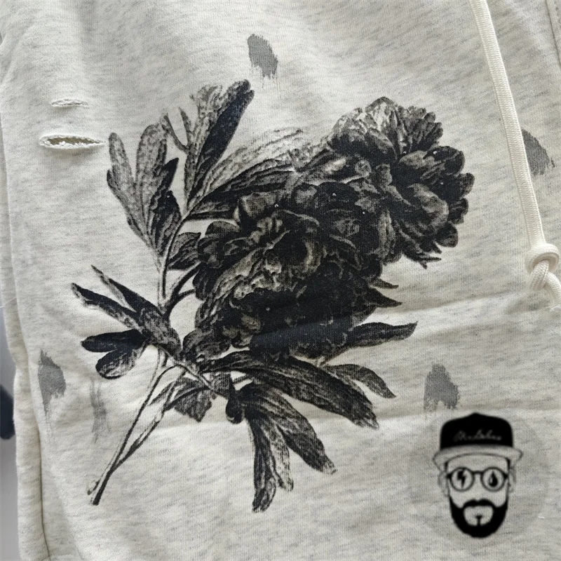 Pantalones Cortos Lavados de Saint Michael para hombre y mujer, loose cotton fabric sports shorts