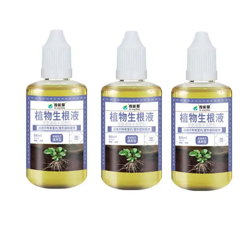 

Liquid Rooting Hormones High-Performing Organic Root Starter Root Growth Hormones 50ml Liquid Root Stimulator for Transplants