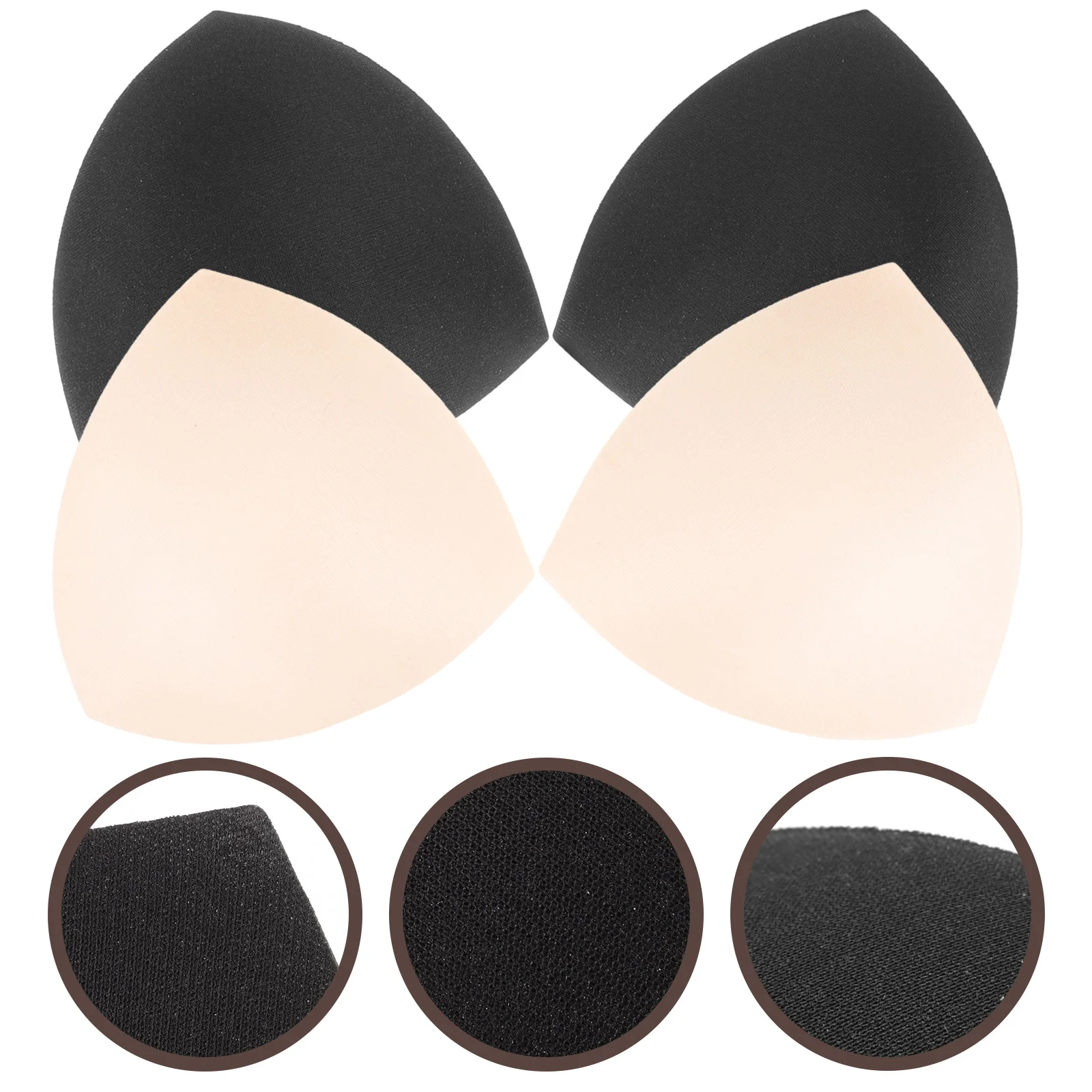 

2 Pairs Invisible Pad Pads Breathable Inserts Girl for Bras Cup Sponge Removable