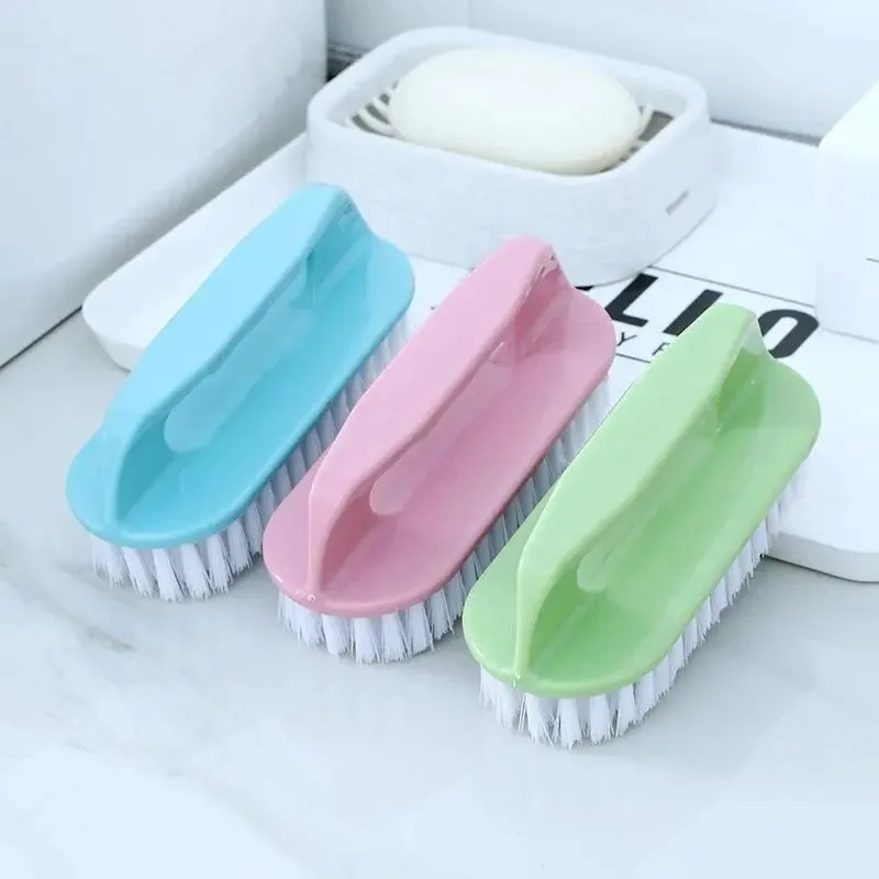 Liquid Fill Shoe Brush 1PC Stiff Bristle Shoe Wash Plastic Brush Multi-functional Household Hand-held Cleaning Brush Laundry Bathroom