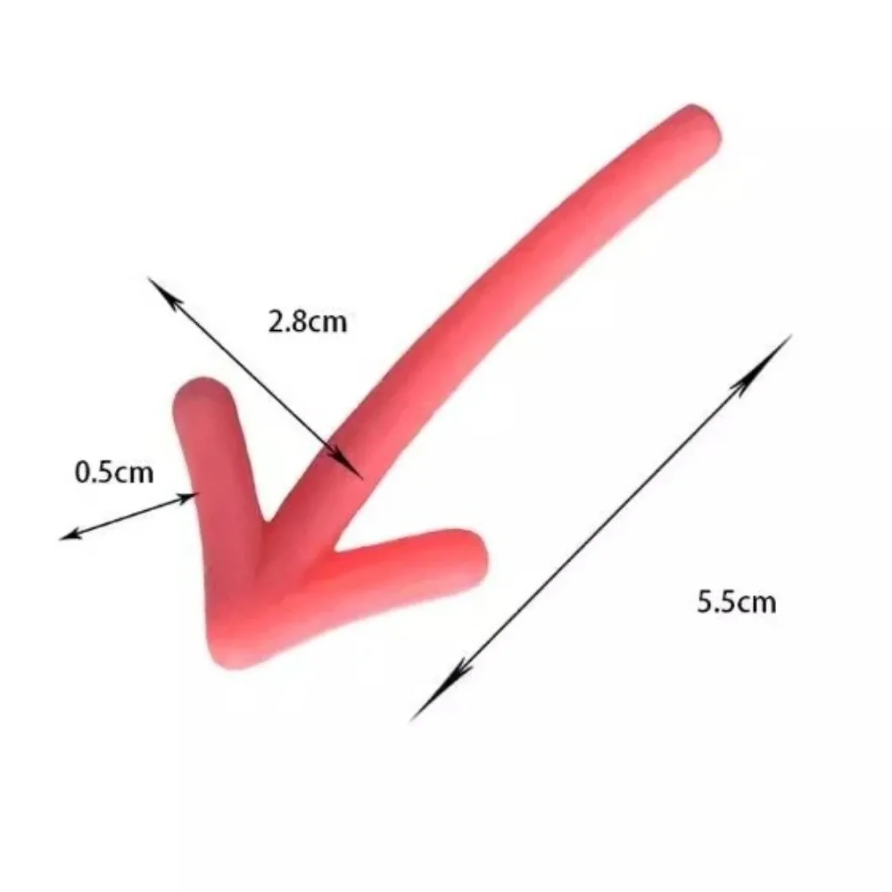 6pcs 크리 에이 티브 3D 냉장고 자석 무작위 색상으로 쌓인 자석 화이트 보드 스티커 화살표 자석 스티커 홈